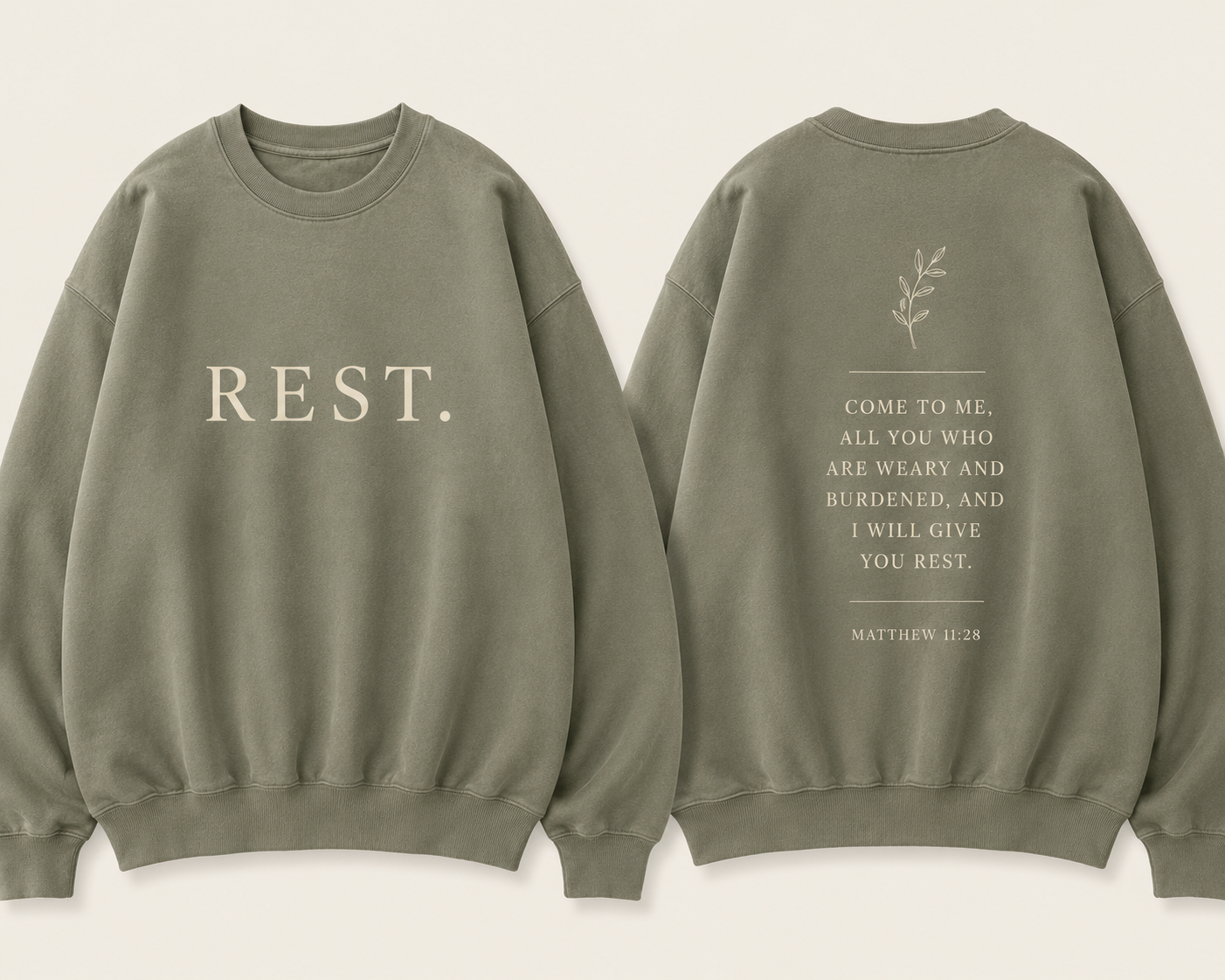 Rest. Faith+Burnout Sweatshirt